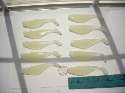 BONE YARD 4 SHAD 10 PACK (glow)  