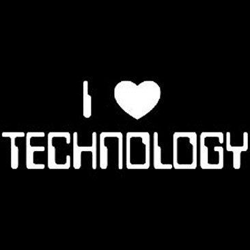 LOVE TECHNOLOGY FUNNY T SHIRT GEEK TEE COOL RUDE S 3x  