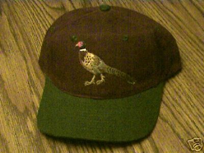 CUSTOM MADE,WALKING ROOSTER PHEASANT CAP,TAKE A LOOK  