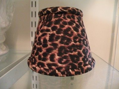 ANIMAL PRINT FABRIC HARDBACK CHANDLIER SHADE SHADES  