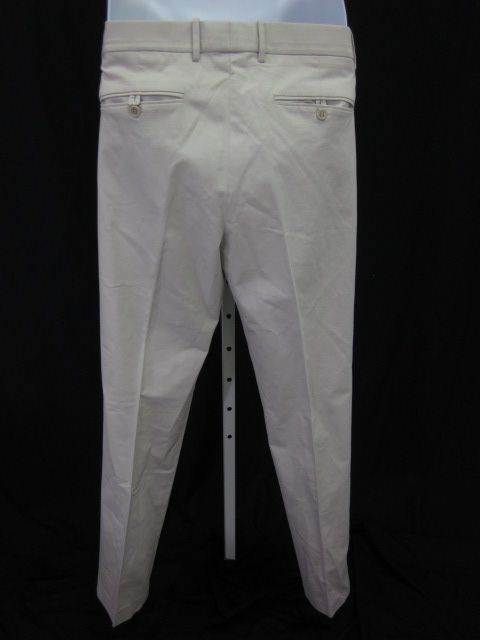 you are bidding on a theory men s khaki beige cotton slacks trousers 