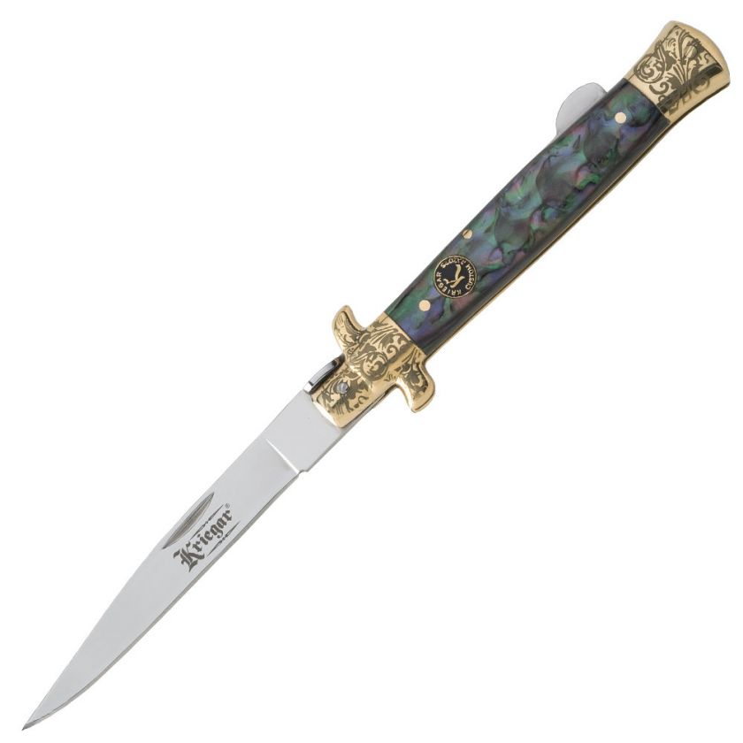 Stiletto Knife New Stilleto Style Pocket Knives ABALONE  