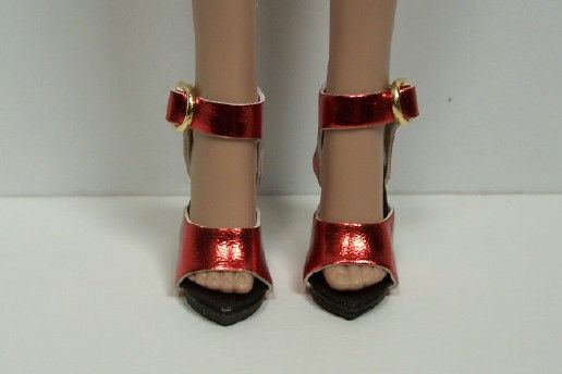 Metallic RED Heel Doll Shoes FOR Tyler Wentworth♥  