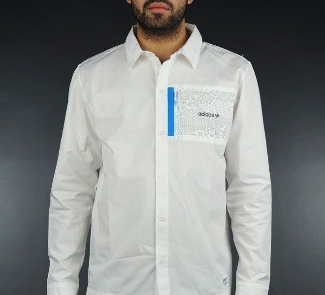 Adidas Originals Tokyo OT Tech Japan LSL Shirt Kazuki Hood Button Down 