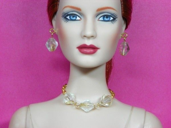   Tyler Ellowyne Avant Guard Alex 16 Doll Jewelry gold & clear bead