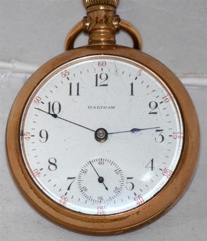 Vintage Waltham 15 Jewels GF Pocket Watch  