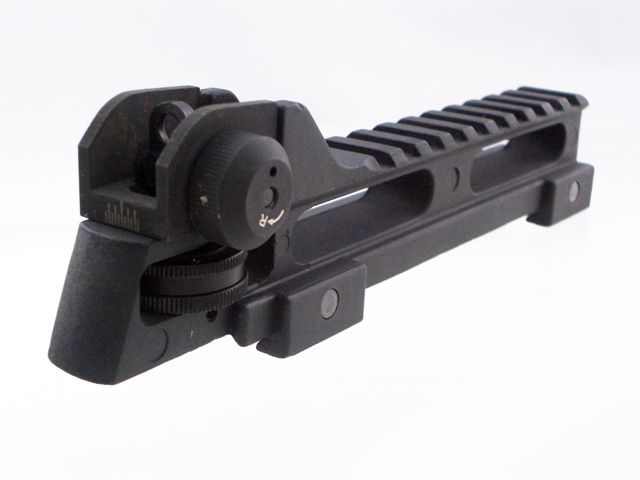 SpiderFire QD M4 Rear Sight w/ 20mm Scope Rail 00196  