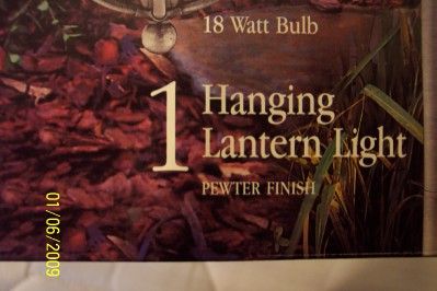 Malibu cm140p Pewter Landscape Lantern Nautical New  