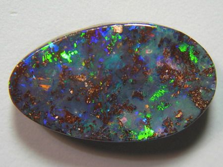 SUPER ELECTRIC 11ct SOLID BOULDER OPAL * SEE VIDEO CLIP  