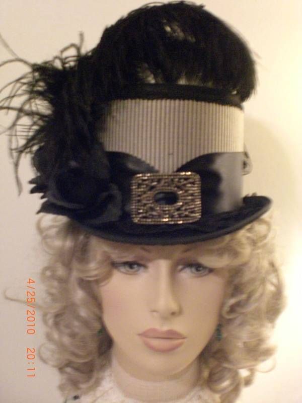 VICTORIAN~CIVIL WAR~SASS~EDWARDIAN~TOP HAT~SIDE SADDLE  