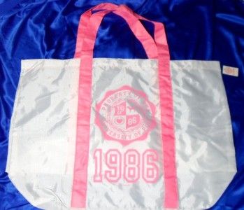 Brand New Victorias Secret White & Pink Oversized bag