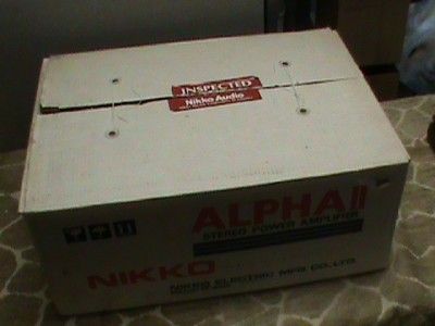 Vintage Nikko Alpha II Power Amppart of larger collectionWOW 