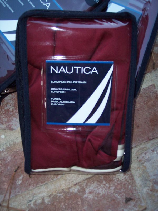 NAUTICA LONG BEACH EURO SHAM NEW IN PACKAGE EUROPEAN  