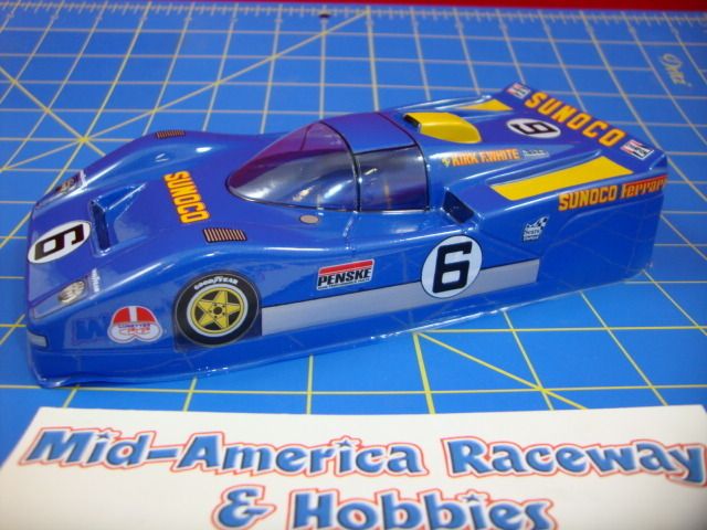 JK V7 Custom Painted Sunoco Lola Retro Legal 1/24 slot  