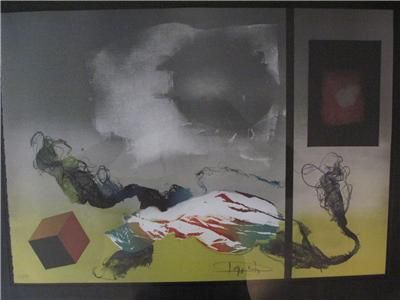 LASZLO DUS ORIGINAL HAND SIGNED AND #D LITHO  