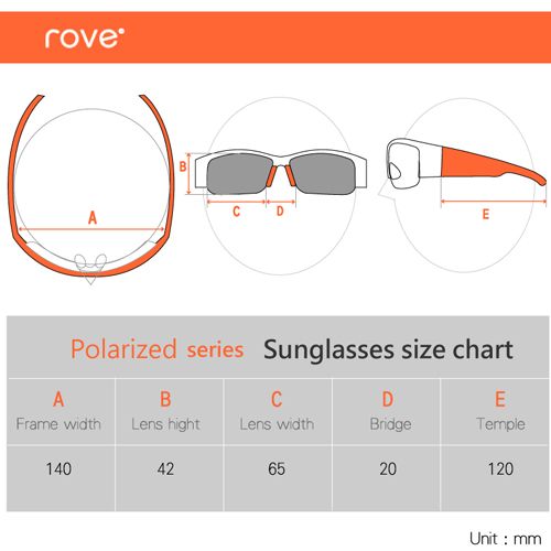 NEW ROVE Cycling Polarized glasses UVA UVB Sports  