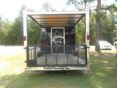   24 Custom Utility Enclosed Cargo Trailer w/ Porch + Ramp  