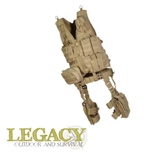 NEW UTG ULTIMATE DESERT TAN TACTICAL VEST 10 PIECE KIT  