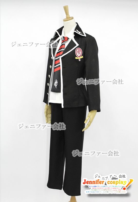 Ao no Blue Exorcist Rin Okumura Cosplay Costume + Prop  