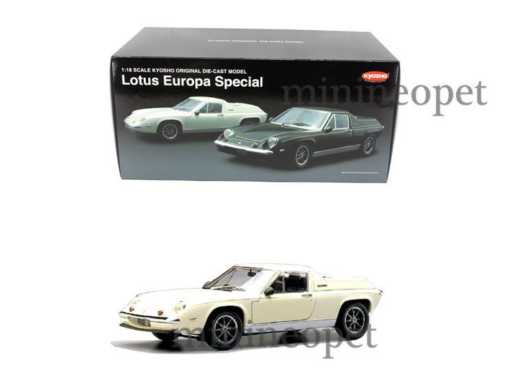 KYOSHO LOTUS EUROPA SPECIAL 1/18 DIECAST WHITE  