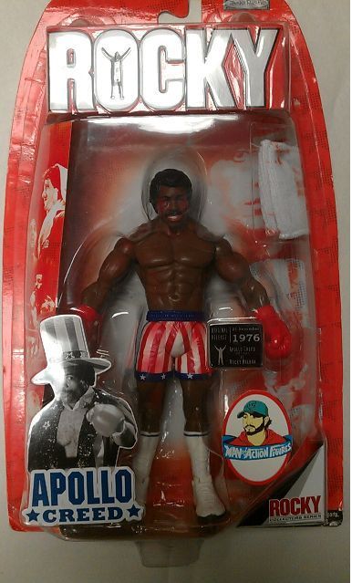 ROCKY I BLOODY BATTLE DAMAGE APOLLO CREED MOC FIGURE BY JAKKS PACIFIC 