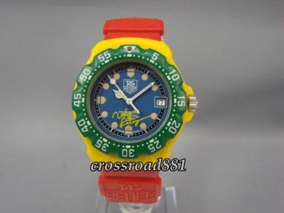 Authentic Mens Tag Heuer F1 Multi Colored Limited Edition Wrist Watch 