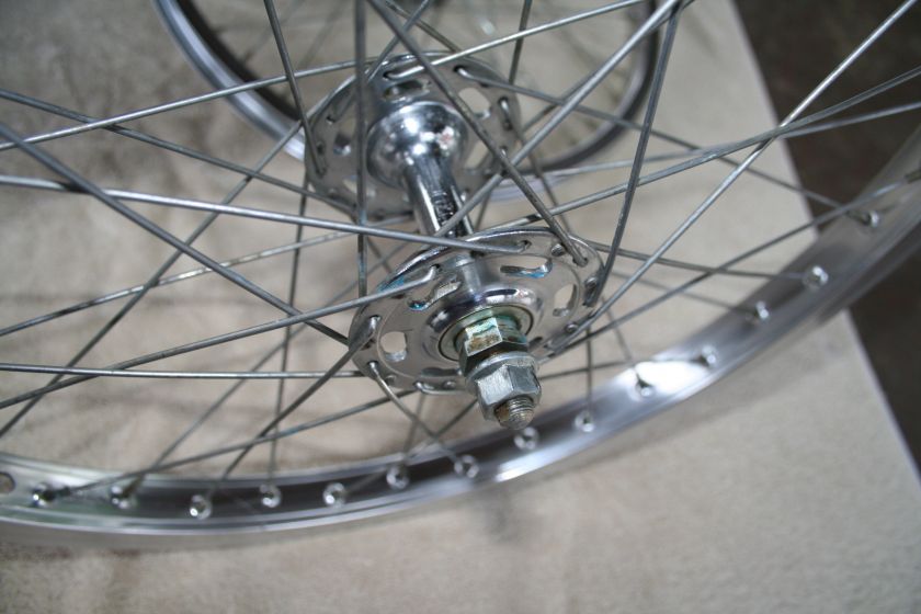 Araya 7x wheel set 36h Suzue Sunshine loose ball hubs aluminum old 