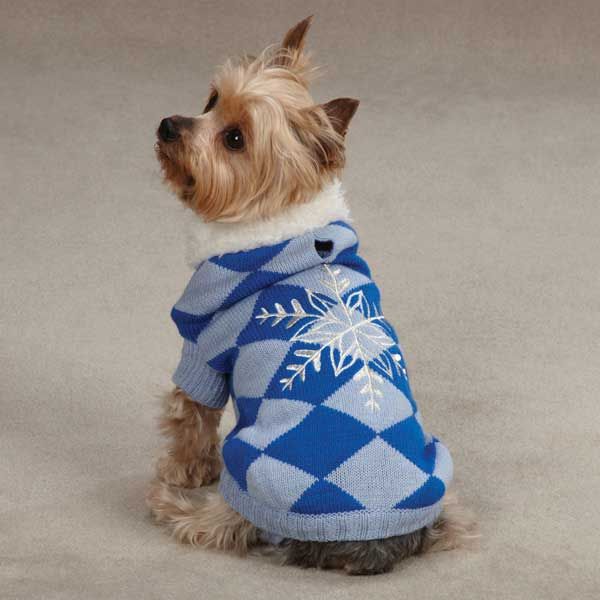 SNOWFLAKE DOG SNUGGLER SWEATER   East Side Collection   Warm Holiday 