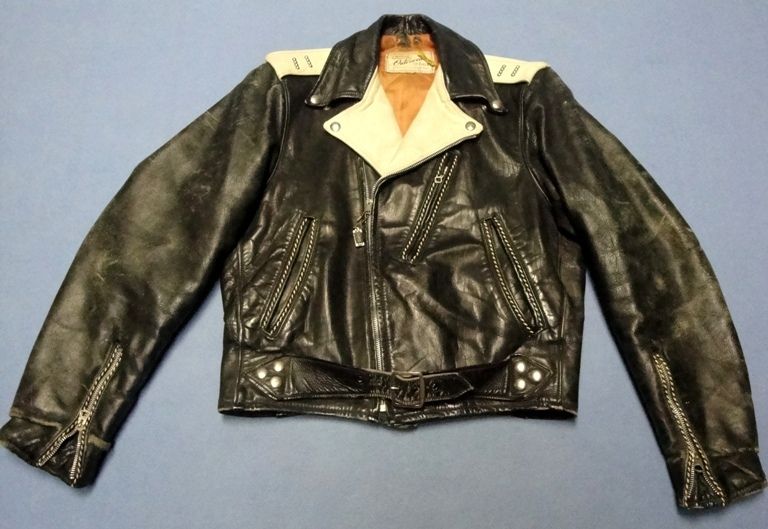 1950s HERCULES VINTAGE TUTONE MOTORCYCLE JACKET / BIKER / ROCKABILLY 