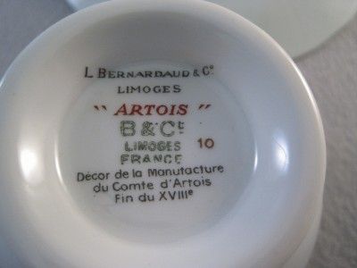 Description Cup and saucer set in the Artois Green pattern by 