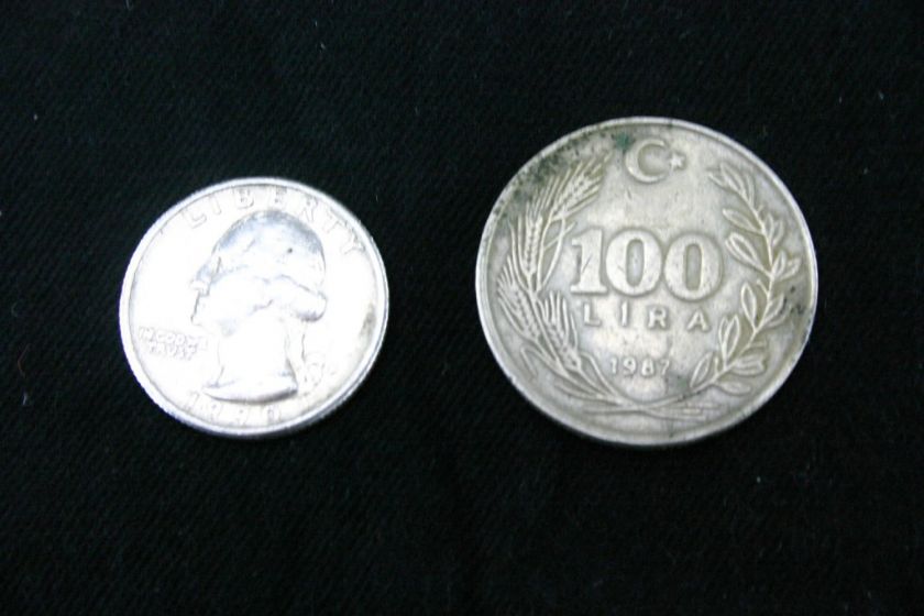 1987. TURKISH OLD COINS 100. TURKISH LIRA ATS.  