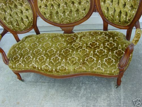 Fine Victorian Renaissance Triple Back Sofa Ca.1870  