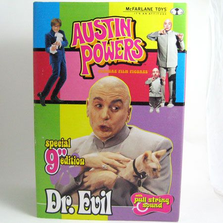 AUSTIN POWERS DR EVIL Talking Pull String Figure Lot 2  