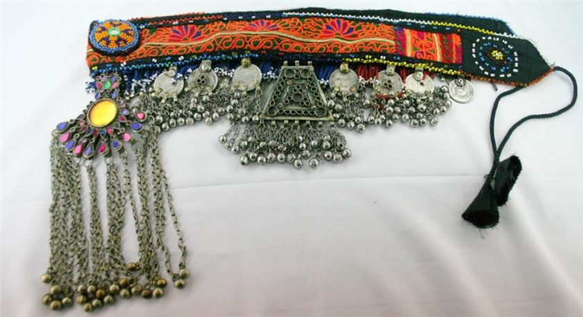 NEEDLE HANDE MADE AFGHAN TRADITIONAL BLLY DANCING BELT.  