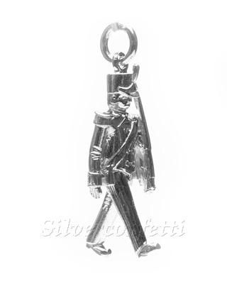 Sterling Silver TOY SOLDIER Marches Moves CHRISTMAS Nutcracker CHARM 