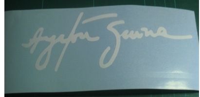 Ayrton Senna stickers/decals  