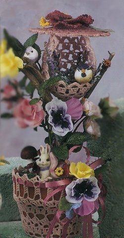 Crochet Springtime Topiaries Birdnests 12 Fun Patterns  