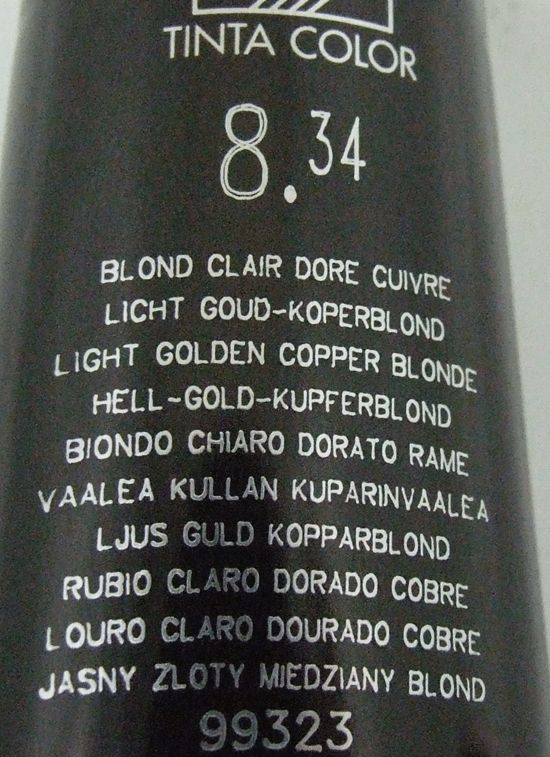 Keune Tinta Color Silk Protein Solamer Hair Color 8.34 Lt Golden 