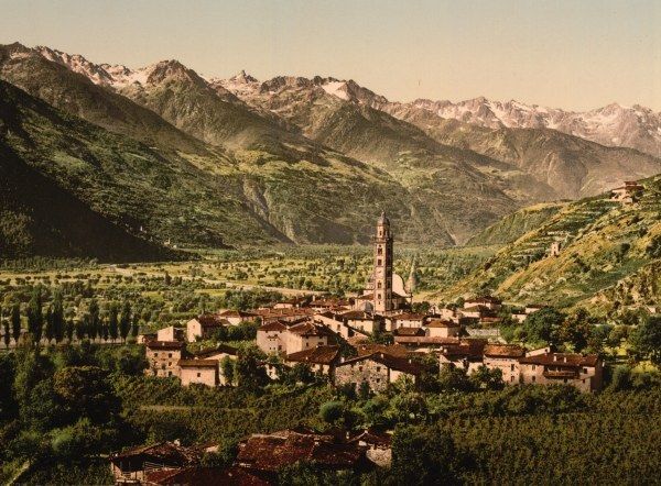 Madonna di Tirano, Tirano, Italy 1890s photochrom. Phot  