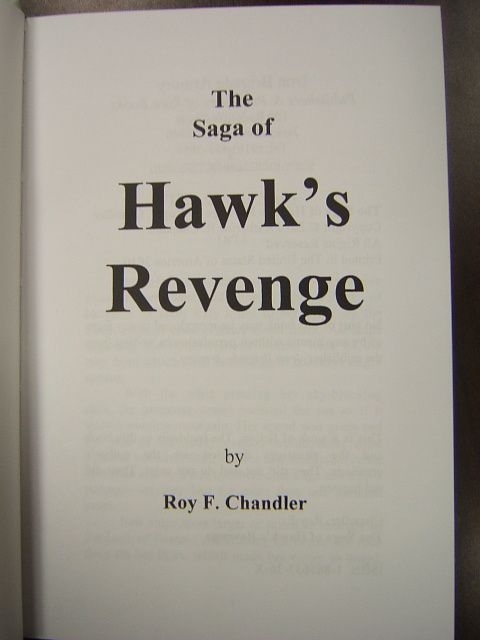 Roy Chandler Hawks Revenge Signed New Issue 2010  