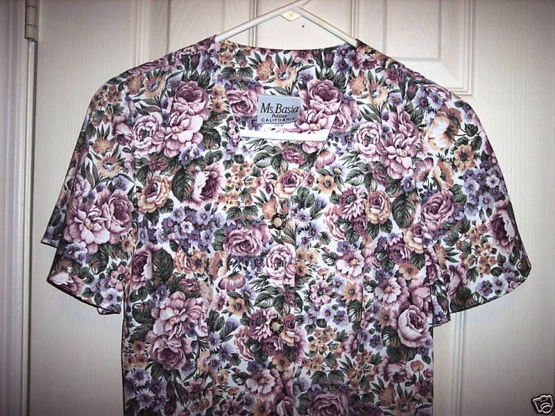 Ms.Basia Petites California Floral Ladies Dress Size 8P  