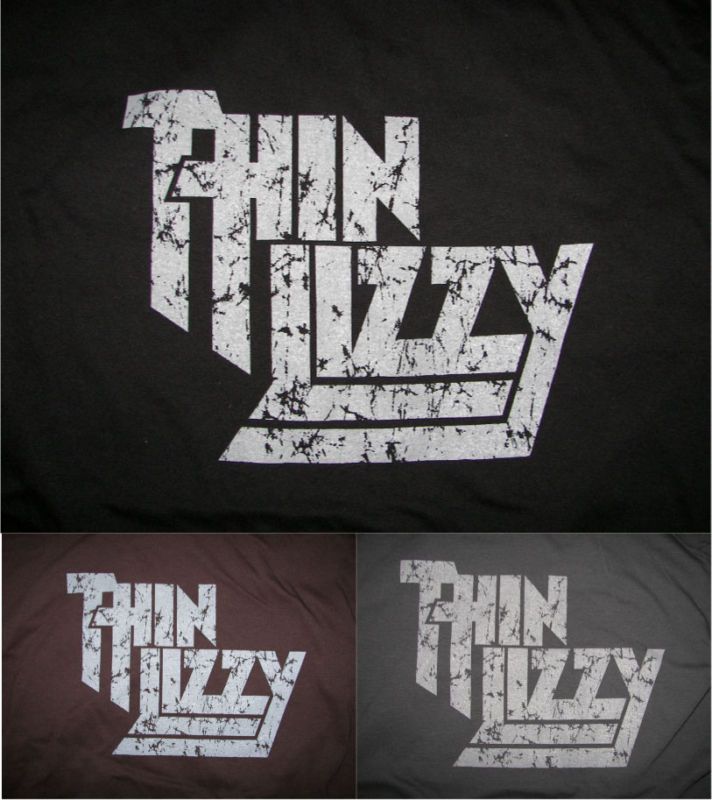 NEW* Thin Lizzy Classic Rock T Shirt w/ worn out look  