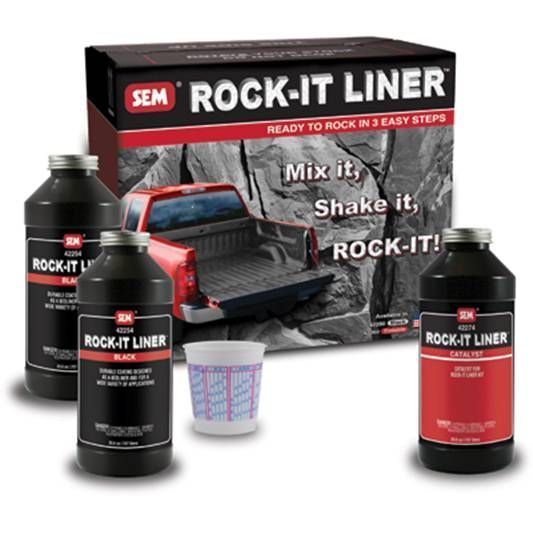 SEM BLACK TRUCK BED LINER ROCK IT Complete Kit  