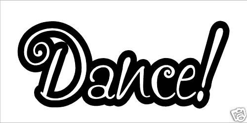 DANCE TEEN BEDROOM VINYL WALL ART DECOR  