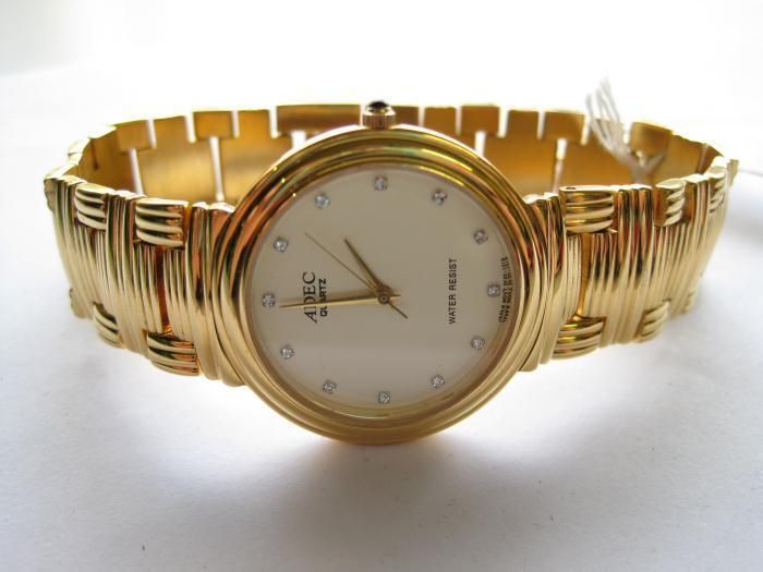 Adec quartz ladies N.O.S. plated watch  