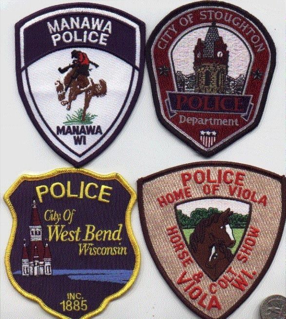   POLICE DEPARTMENT PATCH WEST BEND WIS LIGHTHOUSE OFFICER  