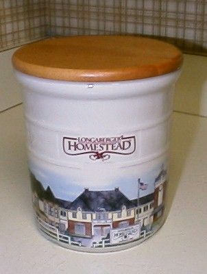 LONGABERGER POTTERY HOMESTEAD 2 QT CROCK + SEALABLE LID  