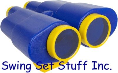 BINOCULARS   SWING SET SEAT SLIDE PLAYGROUND TOY FUN OUTSIDE FORT PARK 