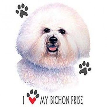 Love My Bichon Frise Dog T Shirt S  6x  Choose Color  