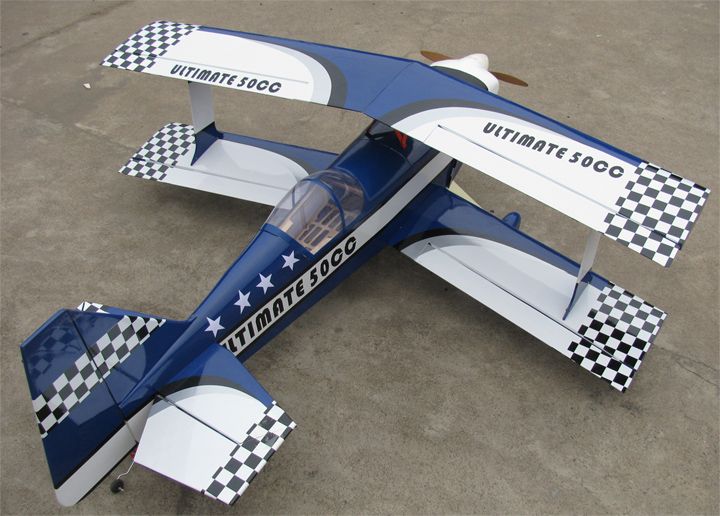 Ultimate 120 55 RC Bipe Airplane ARF BLUE